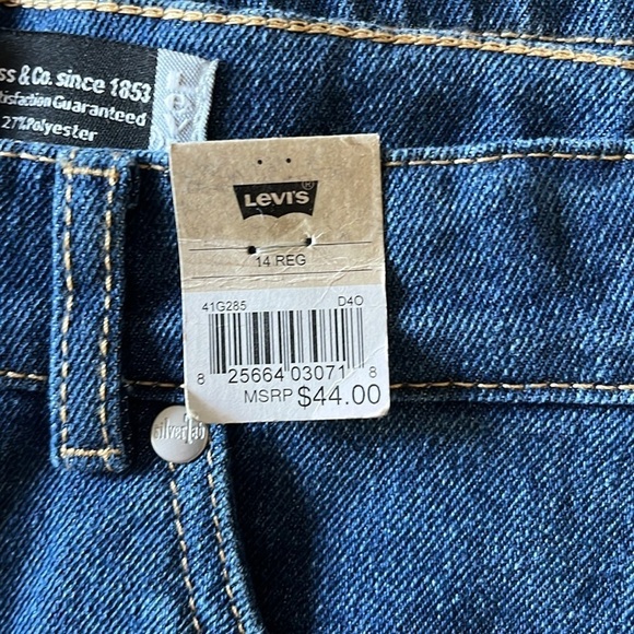 🆕 Girls Levis Silver Tab Mini Mom Jeans Adjustable Waist High Rise  14R - Picture 7 of 12